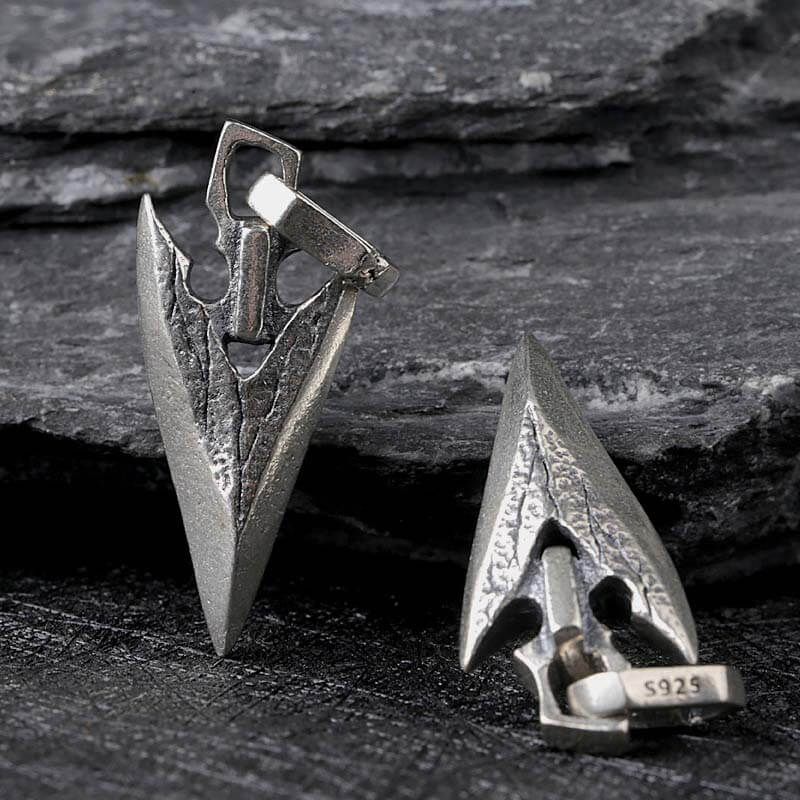 Vintage Hip Hop 925 Sterling Silver Arrowhead Pendant