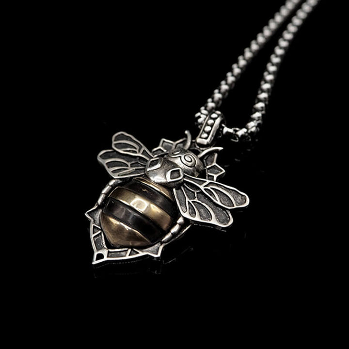Vintage Little Bee 925 Sterling Silver Necklace 03 | RoyalLuster.com