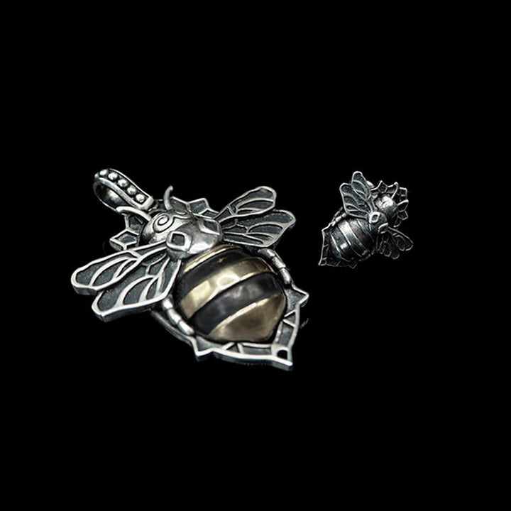 Vintage Little Bee 925 Sterling Silver Necklace 04 | RoyalLuster.com