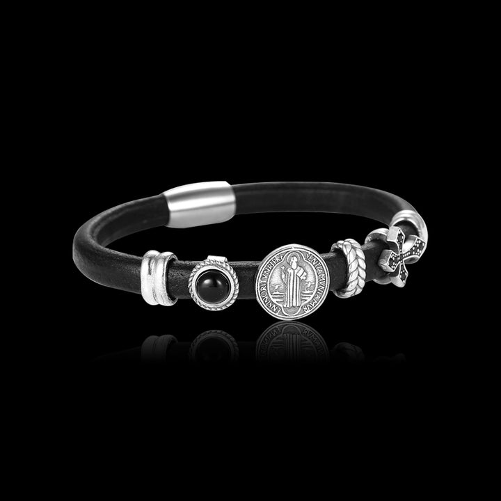 Vintage Onyx 925 Sterling Silver Bracelet 04 | RoyalLuster.com