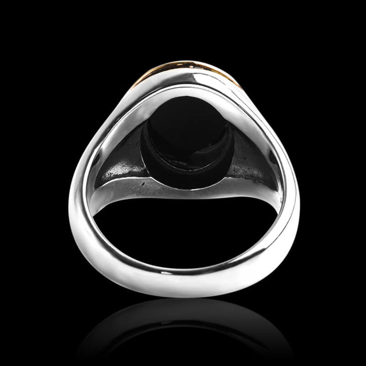 Vintage Onyx Gemstone 925 Sterling Silver Ring 05 | RoyalLuster.com