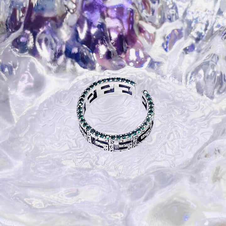 Vintage Pattern Hollow 925 Sterling Silver Ring 06 | RoyalLuster.com