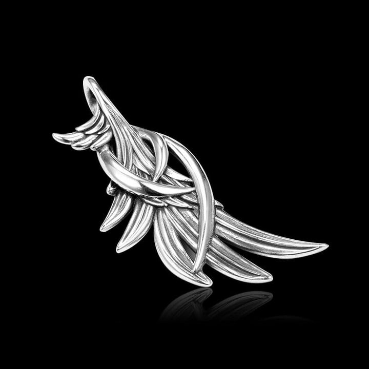 Vintage Personalized Feather 925 Sterling Silver Pendant 03 | RoyalLuster.com