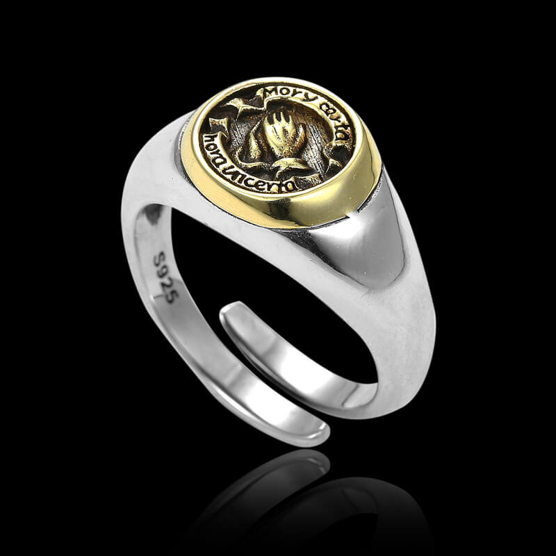 Vintage Praying Hands 925 Sterling Silver Open Ring 01 | RoyalLuster.com
