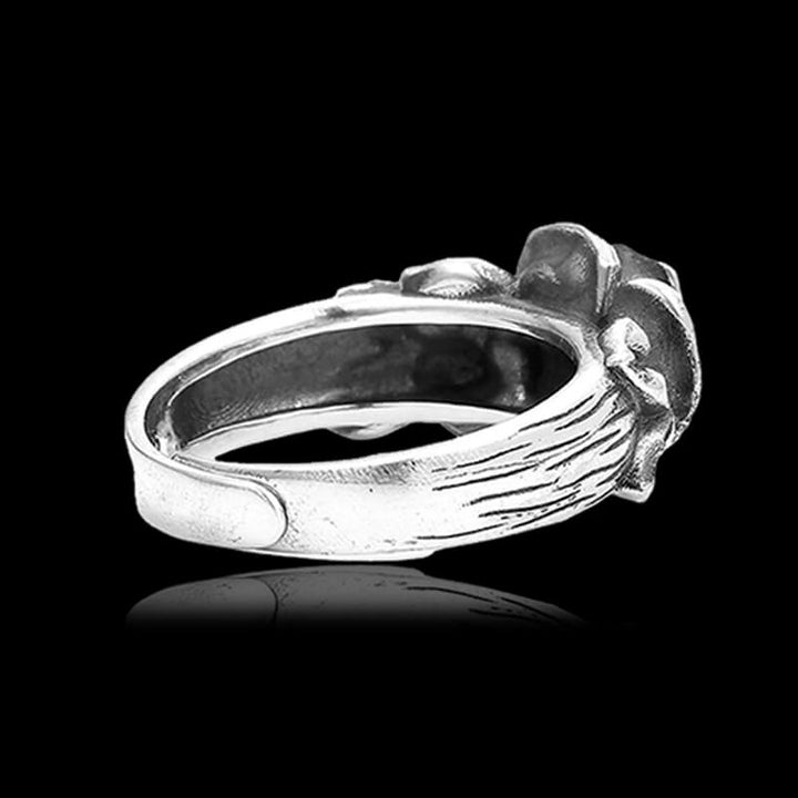 Vintage Rose 925 Sterling Silver Open Ring