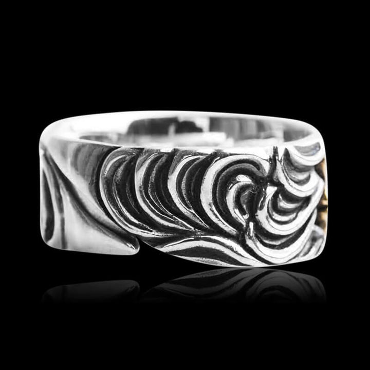 Vintage Sakura 925 Sterling Silver Open Ring 04 | RoyalLuster.com