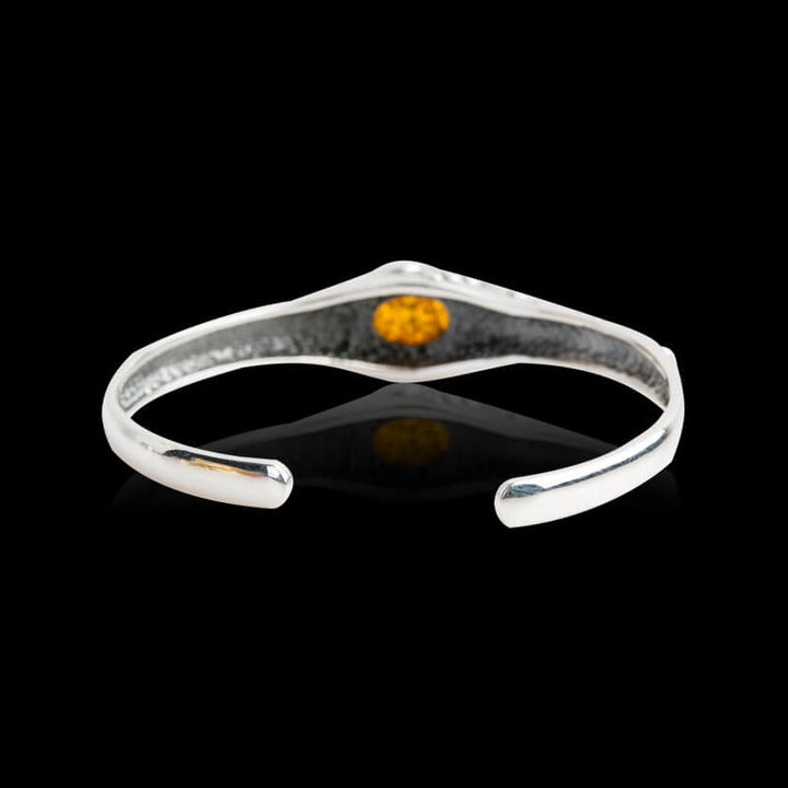 Vintage Tangleweed Amber 925 Sterling Silver Bracelet