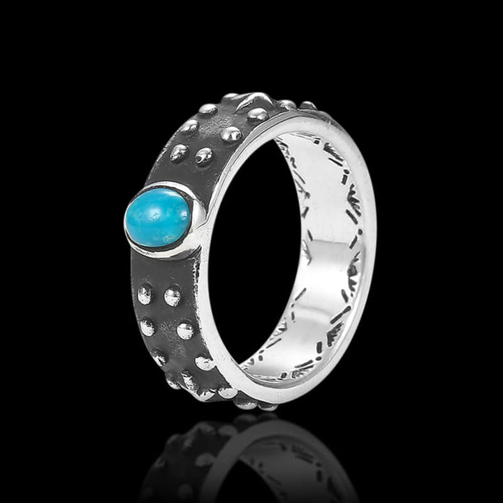 Vintage Turquoise Starfish 925 Sterling Silver Ring 03 | RoyalLuster.com