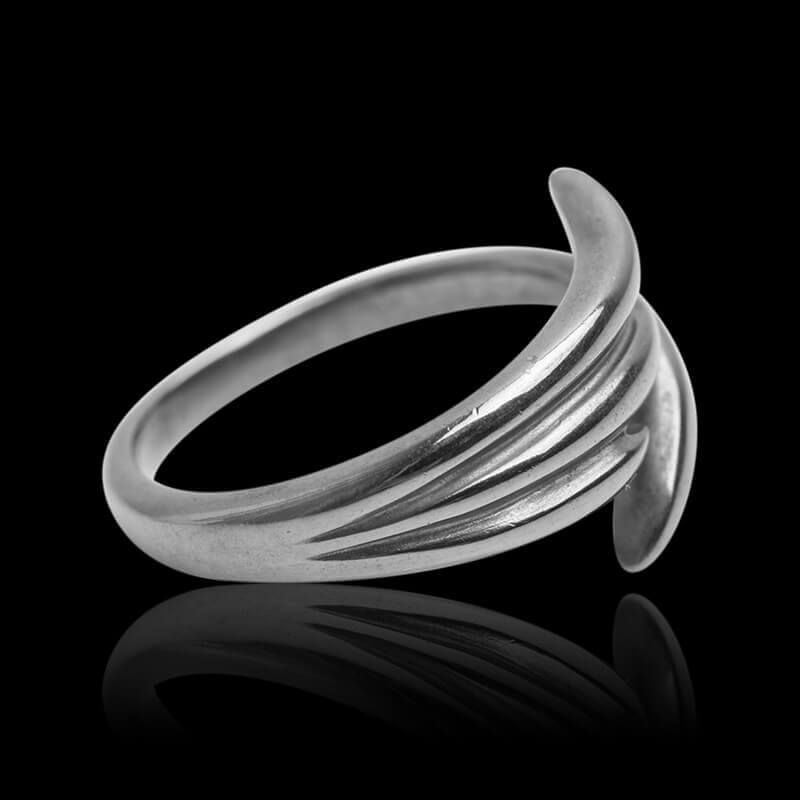 Vintage Wings 925 Sterling Silver Open Ring 03 | RoyalLuster.com