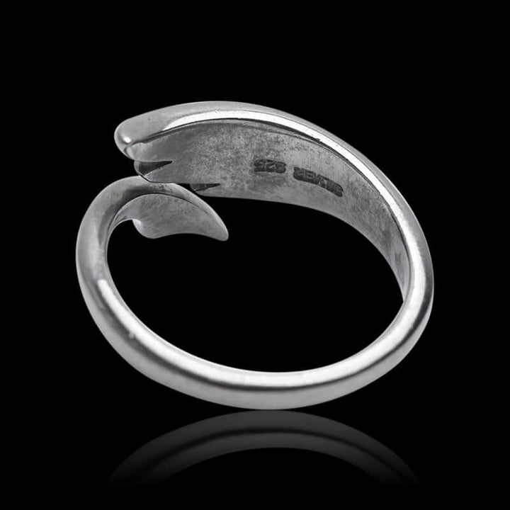 Vintage Wings 925 Sterling Silver Open Ring 04 | RoyalLuster.com