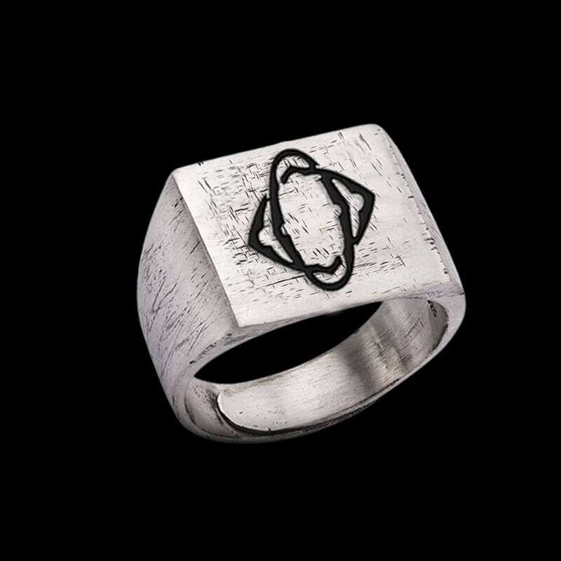 Vintage 26 Alphabet 925 Sterling Silver Ring