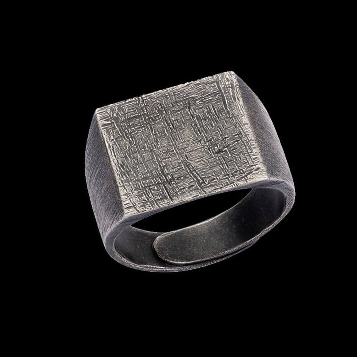 Vintage 26 Alphabet 925 Sterling Silver Ring