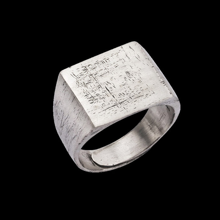 Vintage 26 Alphabet 925 Sterling Silver Ring