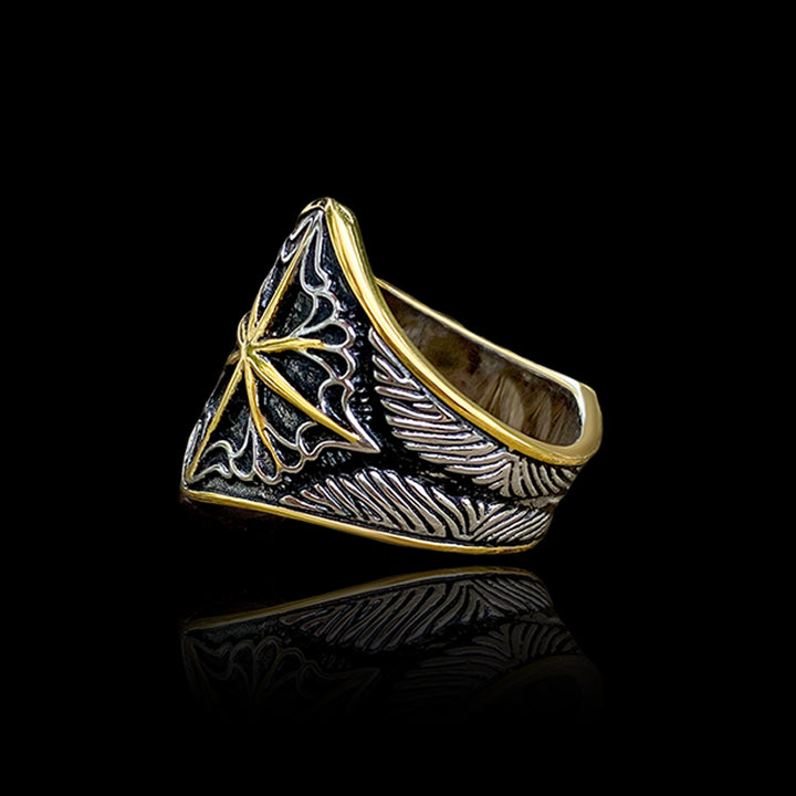 Vintage 8 Point Star 925 Sterling Silver Ring