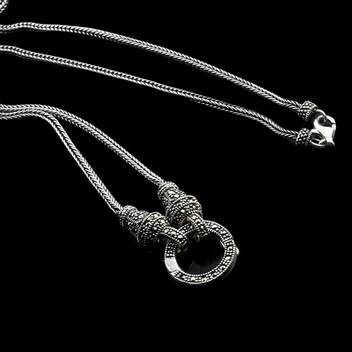 Vintage 925 Sterling Silver Foxtail Chain