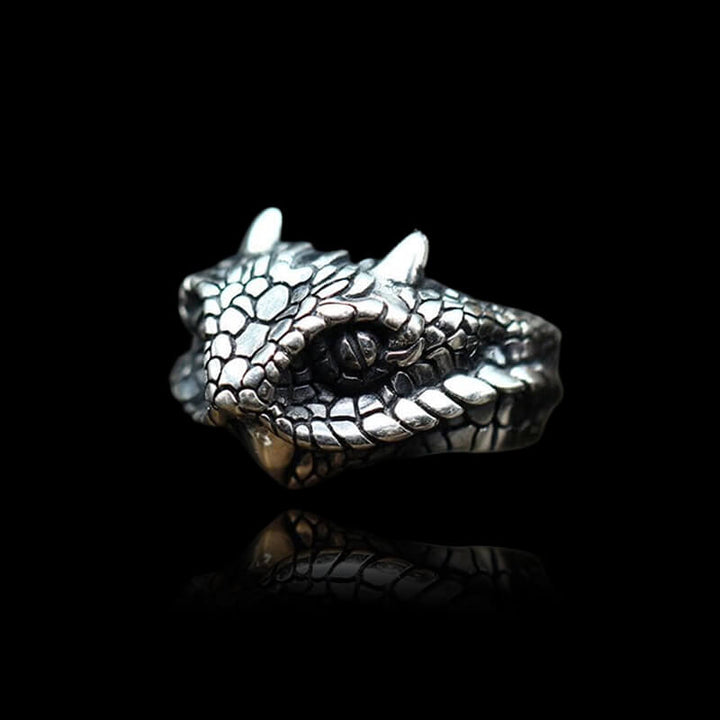 Vintage Cerastes 925 Sterling Silver Animal Ring