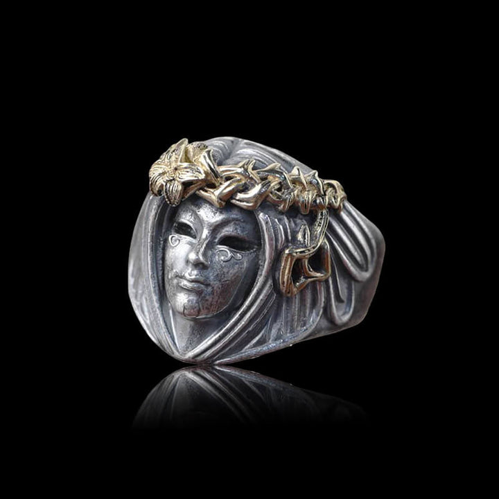 Vintage Goddess 925 Sterling Silver Ring