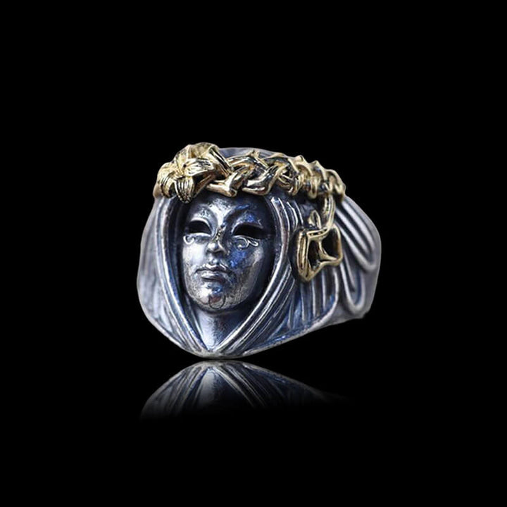 Vintage Goddess 925 Sterling Silver Ring