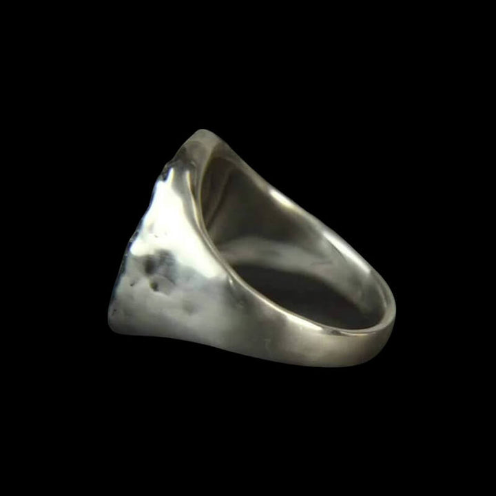 Vintage Lion King 925 Sterling Silver Seal Ring