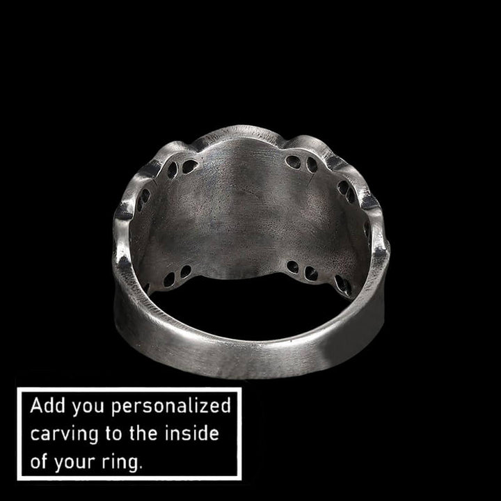 Vintage Northern Pirate Compass 925 Sterling Silver Marine Ring