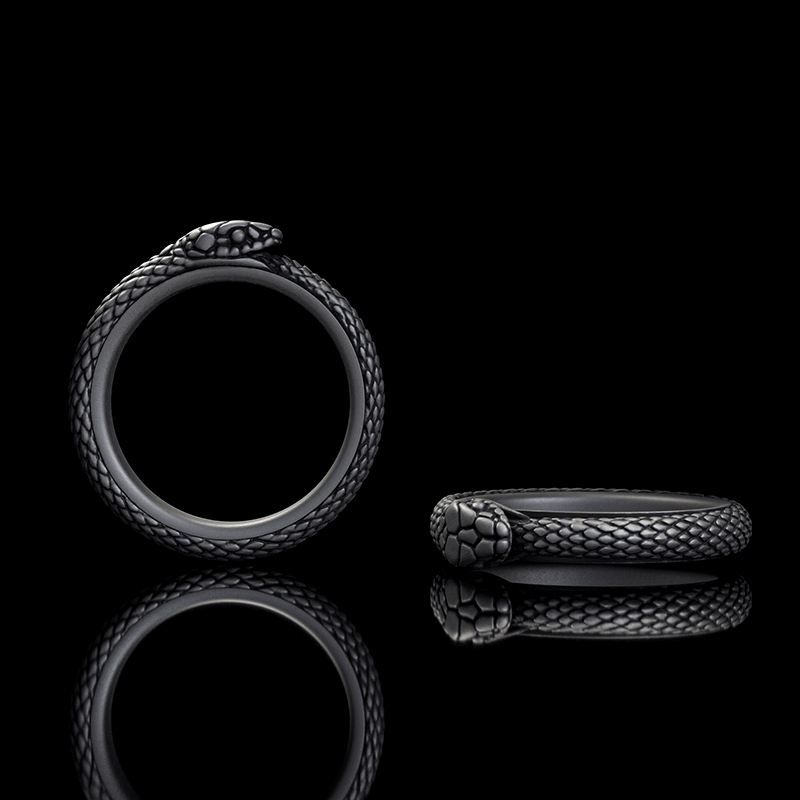 Vintage Ouroboros Sterling Silver Spinner Ring | RoyalLuster.com