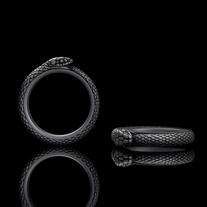 Vintage Ouroboros Sterling Silver Spinner Ring | RoyalLuster.com