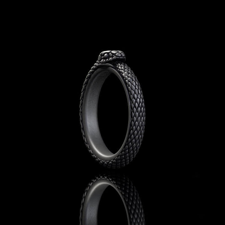 Vintage Ouroboros Sterling Silver Spinner Ring