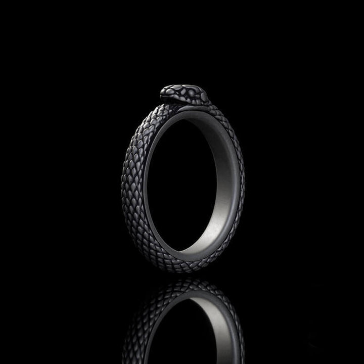 Vintage Ouroboros Sterling Silver Spinner Ring