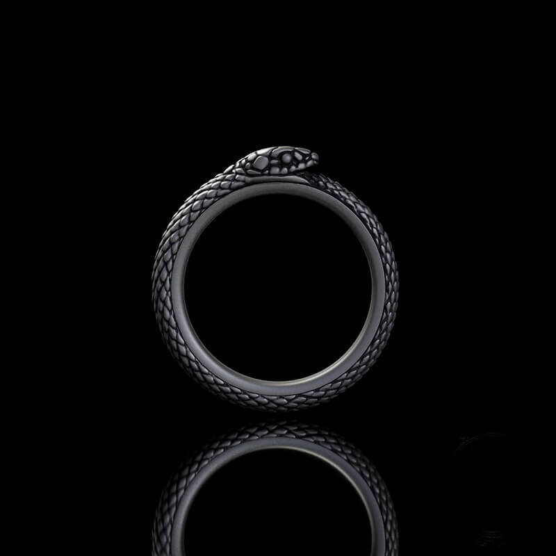 Vintage Ouroboros Sterling Silver Spinner Ring
