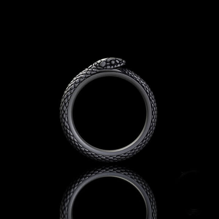 Vintage Ouroboros Sterling Silver Spinner Ring