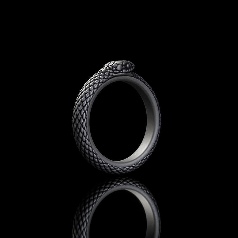 Vintage Ouroboros Sterling Silver Spinner Ring | RoyalLuster.com