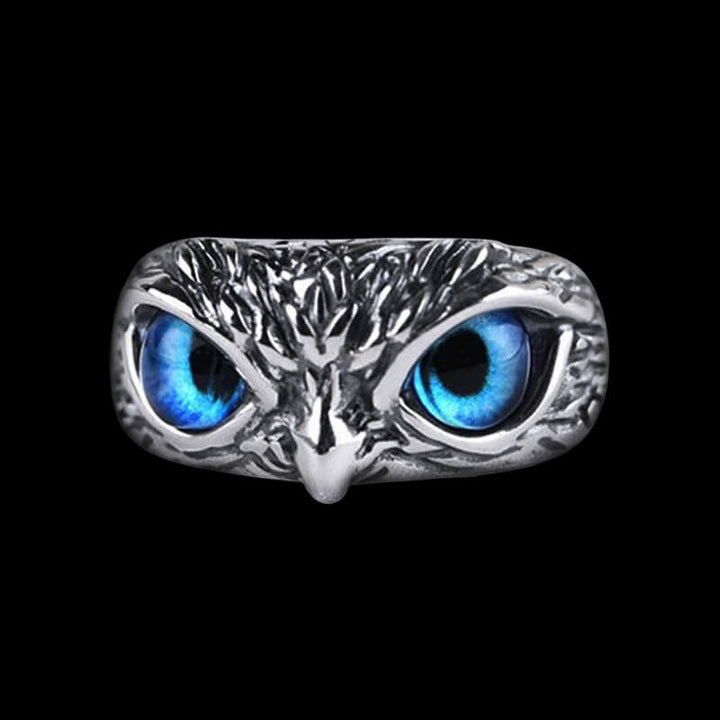 Vintage Owl Sterling 925 Silver Animal Ring