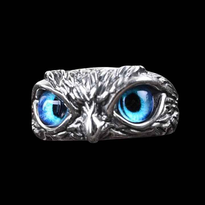 Vintage Owl Sterling 925 Silver Animal Ring