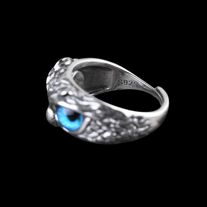 Vintage Owl Sterling 925 Silver Animal Ring