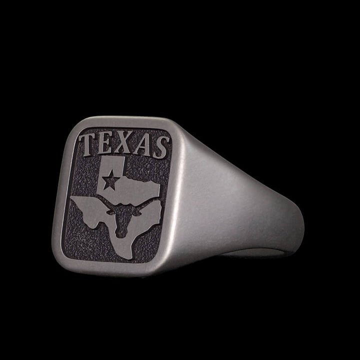 Vintage Western Texas Signet Sterling Silver Ring | RoyalLuster.com