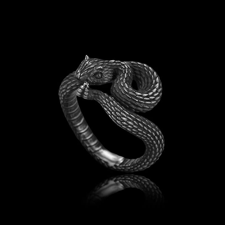 Vivid Cerastes Snake 925 Sterling Silver Ring