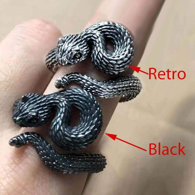 Vivid Cerastes Snake 925 Sterling Silver Ring