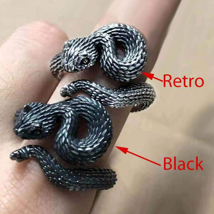 Vivid Cerastes Snake 925 Sterling Silver Ring