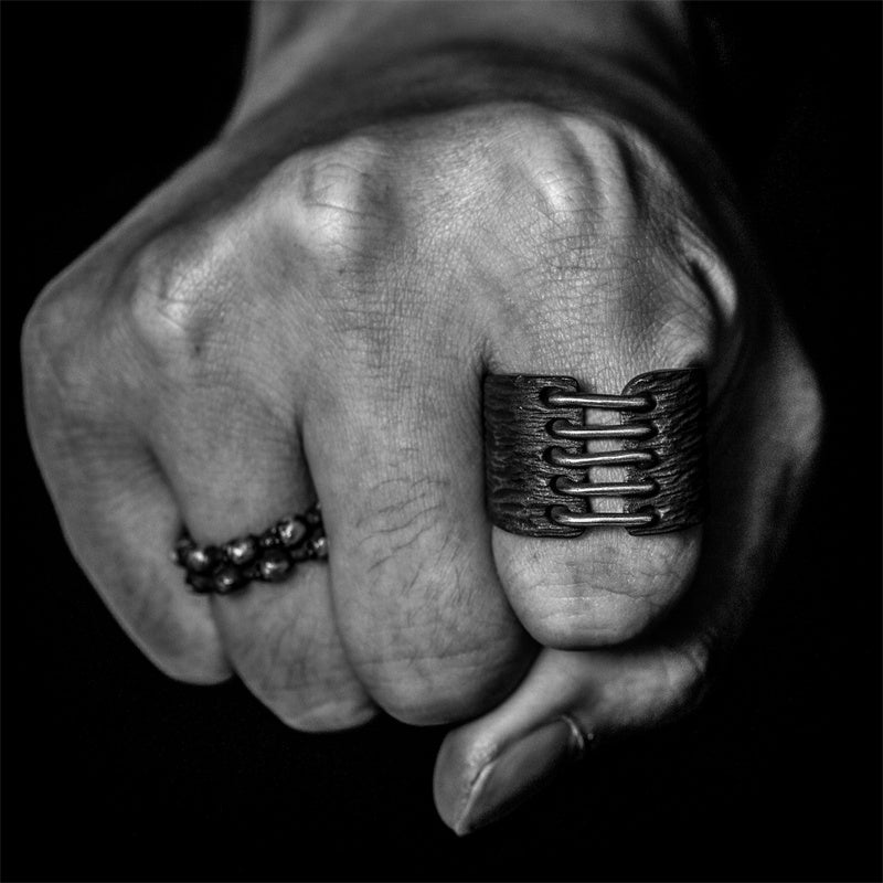 Wide 925 Sterling Silver Men's Ring 02 | RoyalLuster.com