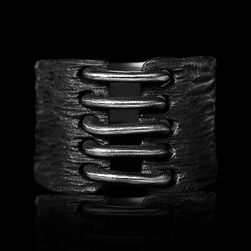 Wide 925 Sterling Silver Men's Ring 03 | RoyalLuster.com