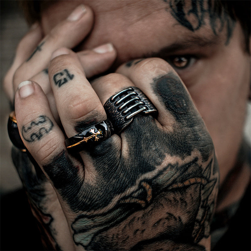 Wide 925 Sterling Silver Men's Ring