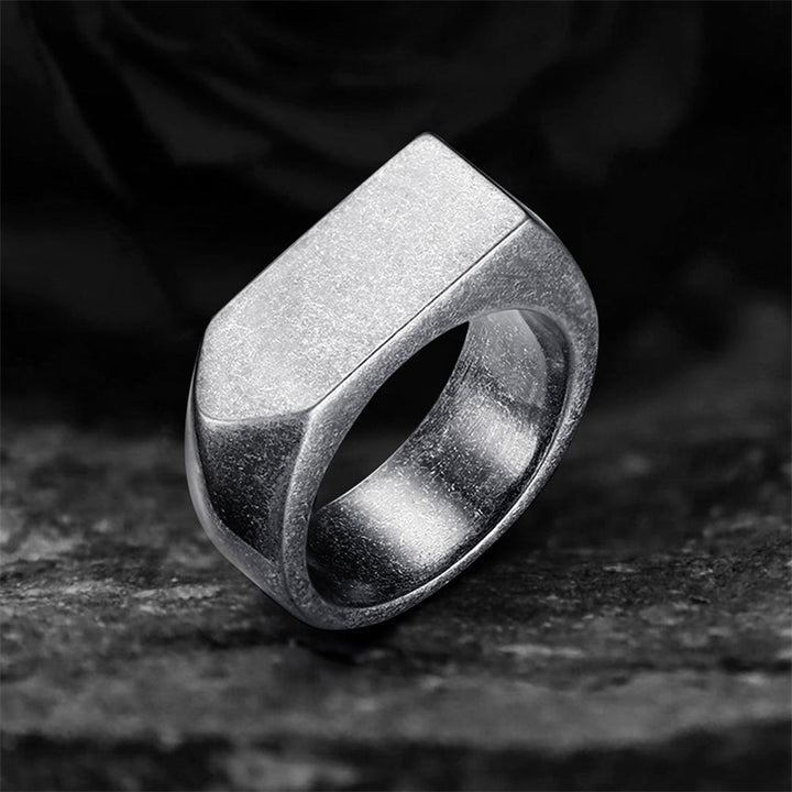 Wide Arrow 925 Sterling Silver Minimalist Ring 03 | RoyalLuster.com