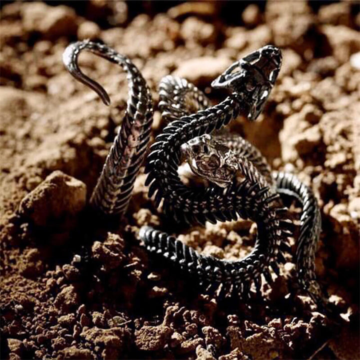 Winding Snake 925 Sterling Silver Men's Ring