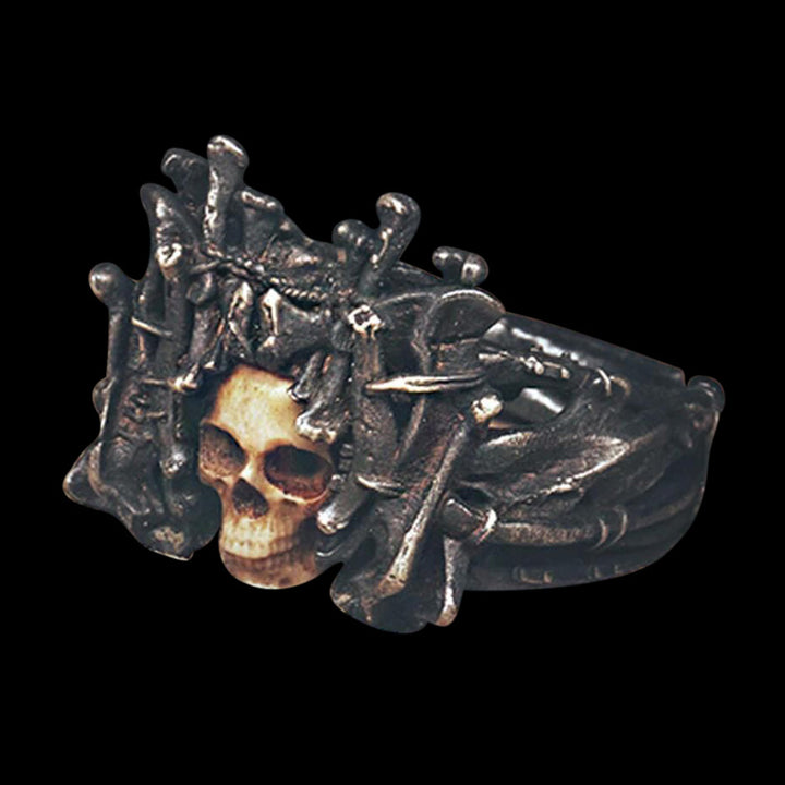 Night’s Guard 925 Sterling Silver Skull Ring