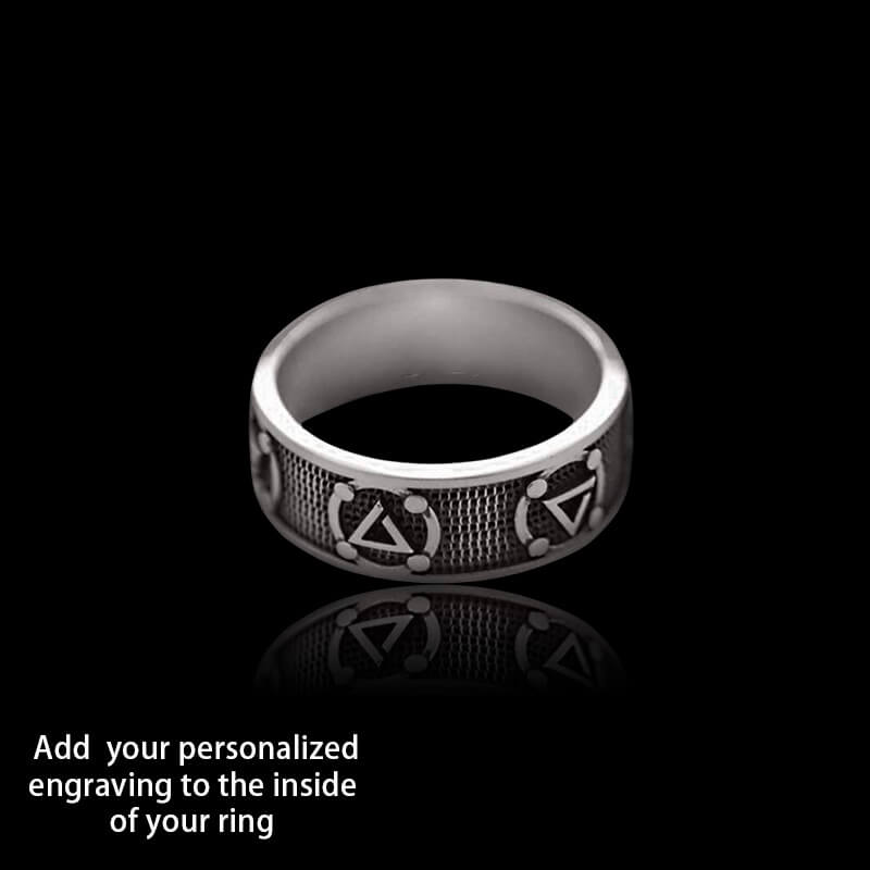 Witchers Elements Signs 925 Sterling Silver Ring