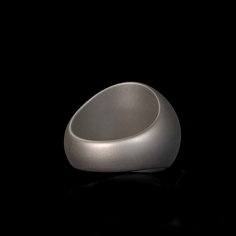 Wreath Skull Memento Mori Letters Sterling Silver Ring