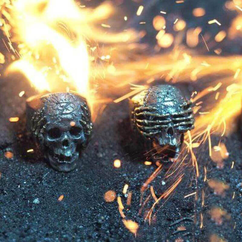 Z Evil 925 Sterling Silver Skull Ring