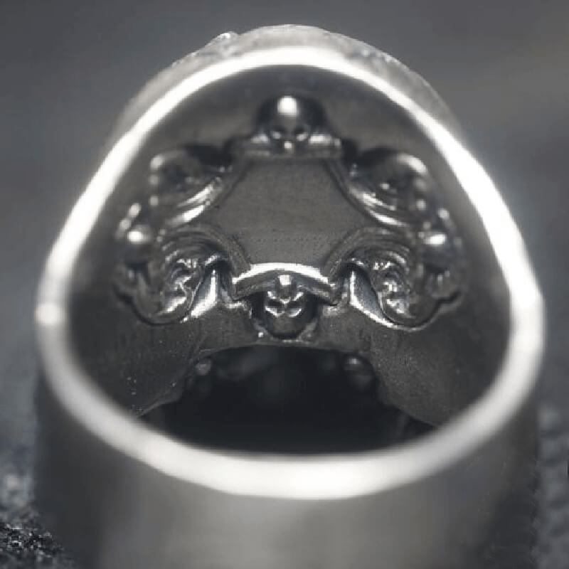 Z Evil 925 Sterling Silver Skull Ring
