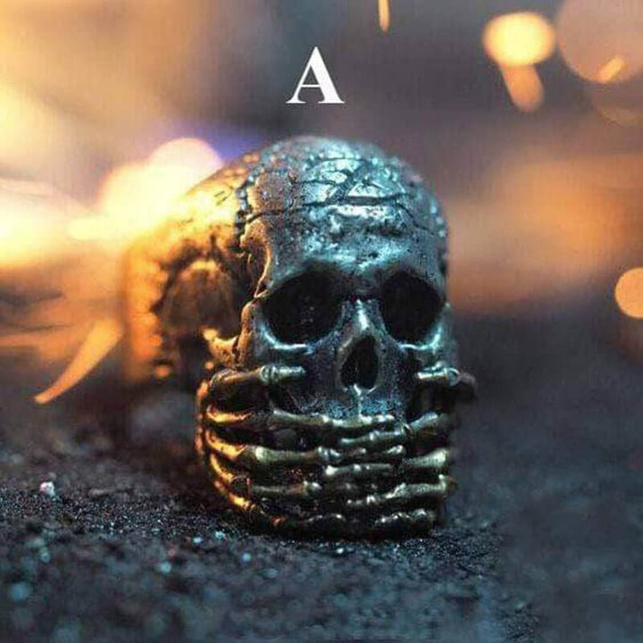 Z Evil 925 Sterling Silver Skull Ring